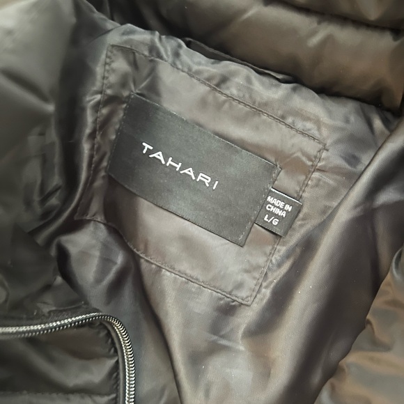 Tahari Nellie Hooded Puffer Coat (w/o Fur) - Picture 3 of 5
